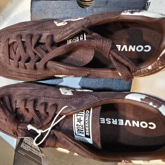 Converse Run Star Trainer Sneakers Low Top Brown Pony Hair A17973C 2025 Mens 10 - Picture 8 of 16